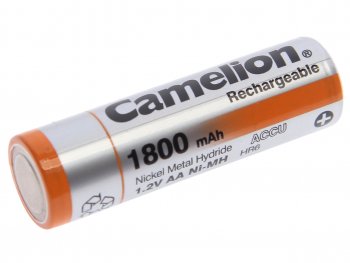 399 р. Батарейка AA HR6 1.2V аккумулятор Ni-MH 1800mAh блистер 2шт. (цена за 1шт.) CAMELION CAMELION nh-aa1800bp2  с доставкой в г. Кемерово. Увеличить фотографию 1