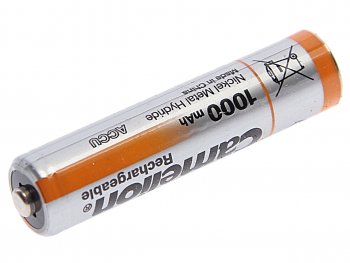 193 р. Батарейка AAA HR03 1.2V аккумулятор Ni-MH 1000mAh блистер 2шт. (цена за 1шт.) CAMELION CAMELION nh-aaa1000bp2  с доставкой в г. Кемерово. Увеличить фотографию 2