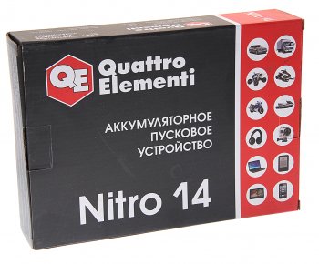 8 299 р. Устройство пусковое 12V 450A 14000мА/ч (power bank) QUATTRO ELEMENTI QUATTRO ELEMENTI nitro 14 QUATTRO ELEMENTI nitro 14  с доставкой в г. Кемерово. Увеличить фотографию 5