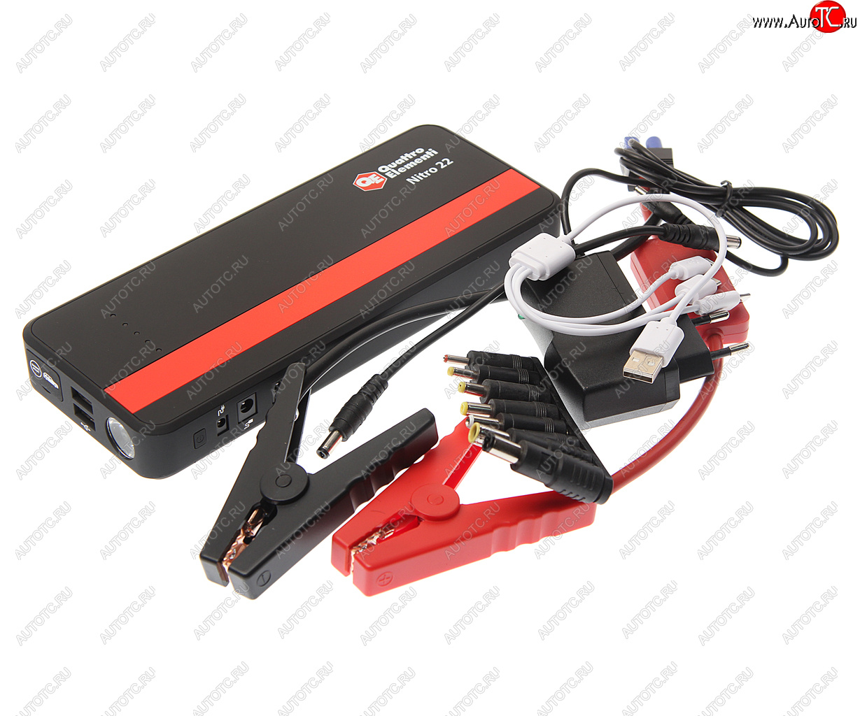 12 749 р. Устройство пусковое 12V 700A 22000мА/ч (power bank) QUATTRO ELEMENTI QUATTRO ELEMENTI nitro 22 QUATTRO ELEMENTI nitro 22  с доставкой в г. Кемерово