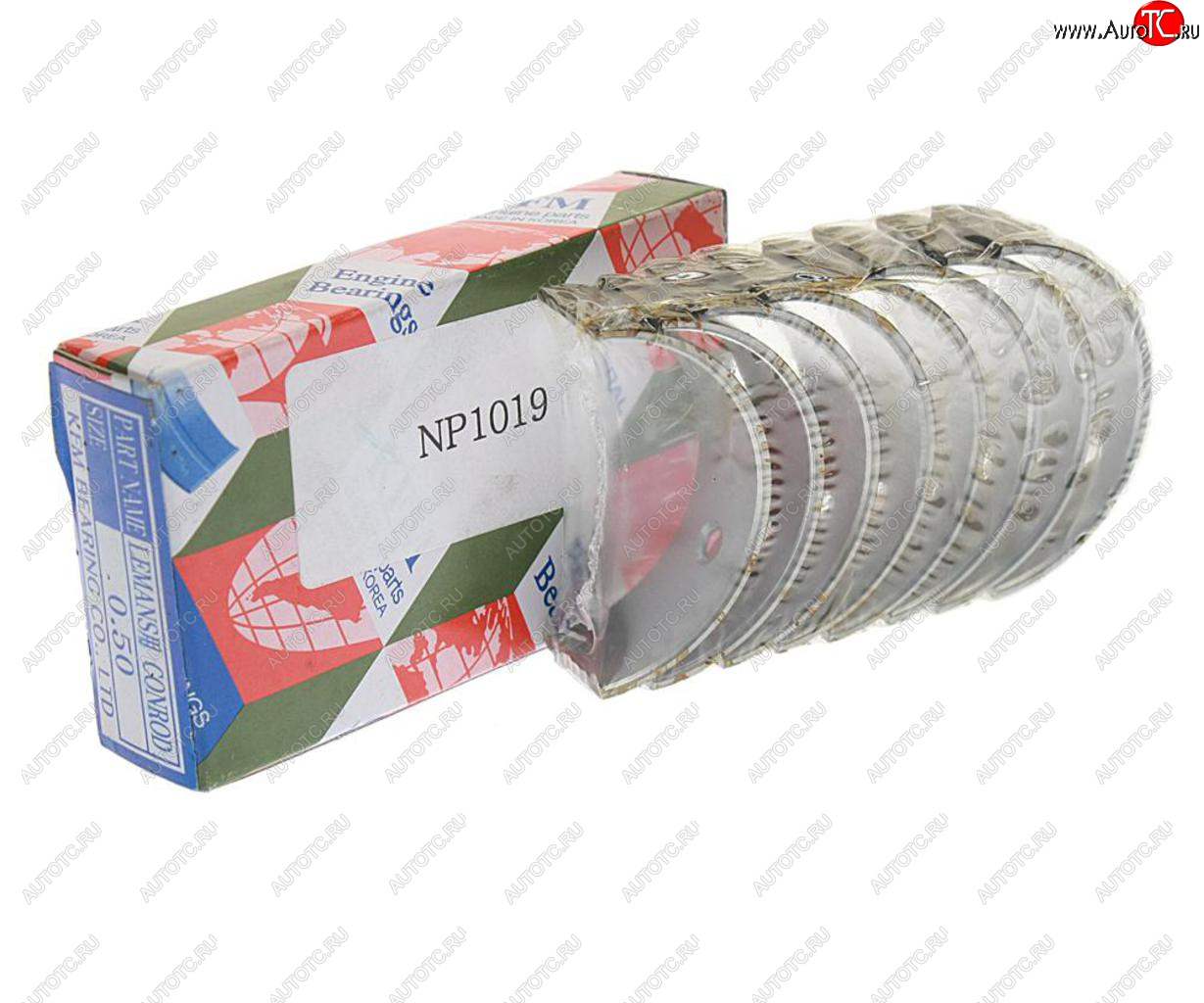 1 159 р. Вкладыши DAEWOO Nexia (95-) шатунные d+0.50 комплект (8шт.) KFM KFM np1019  с доставкой в г. Кемерово