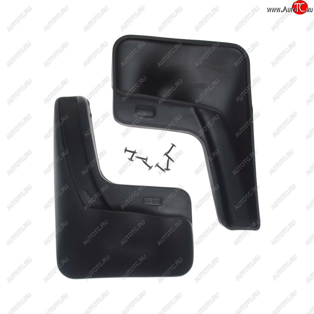 1 069 р. Брызговик KIA Rio седан (11-15) задний комплект 2шт. NORPLAST NORPLAST npl-br-43-50b  с доставкой в г. Кемерово