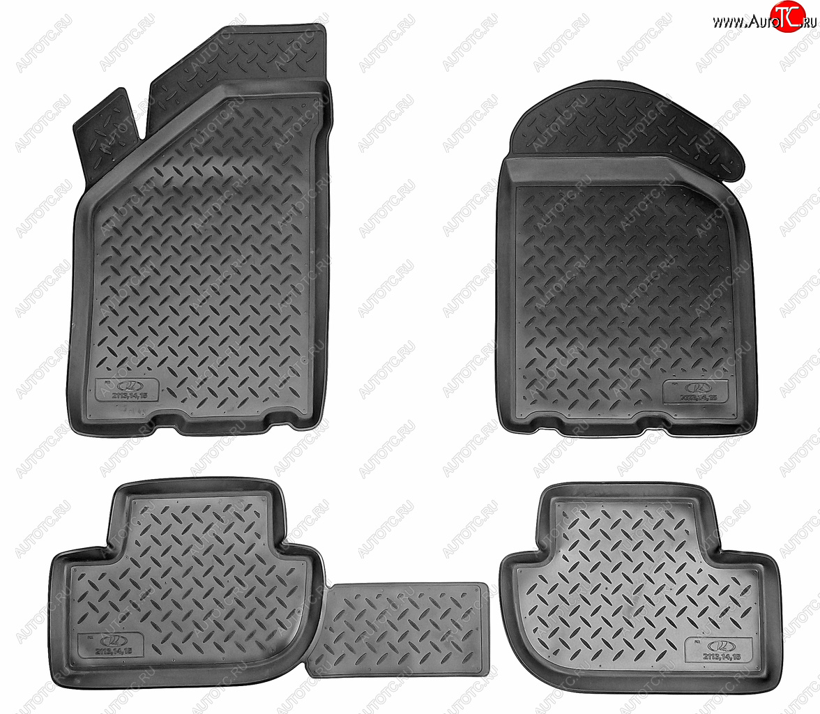 1 539 р. Коврик салона ВАЗ-2108-2115 (01) полиуретан (4 предм.) NORPLAST NORPLAST npl-po-94-15  с доставкой в г. Кемерово
