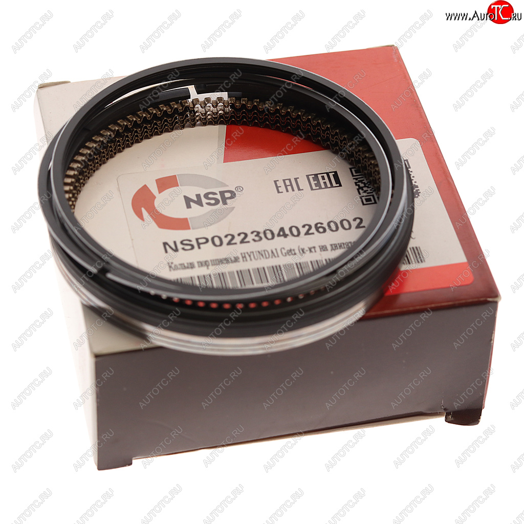 1 749 р. Кольца поршневые HYUNDAI Accent (02-),Getz (05-) KIA Rio (05-) (1.41.5) (DOHC) d+0.00 комплект NSP NSP nsp022304026002  с доставкой в г. Кемерово