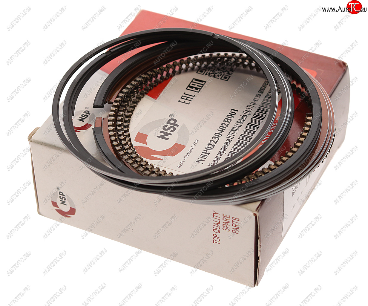 1 699 р. Кольца поршневые HYUNDAI Elantra,Solaris,i30 (06-) d+0.00 комплект NSP NSP nsp02230402b001  с доставкой в г. Кемерово