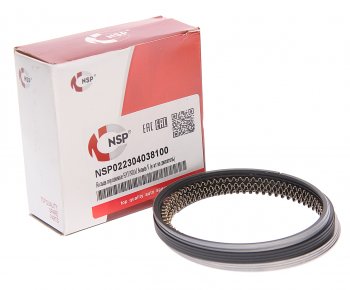 1 869 р. Кольца поршневые HYUNDAI Sonata 5 KIA Magentis (2.0) d+0.00 комплект NSP NSP nsp022304038100  с доставкой в г. Кемерово. Увеличить фотографию 1