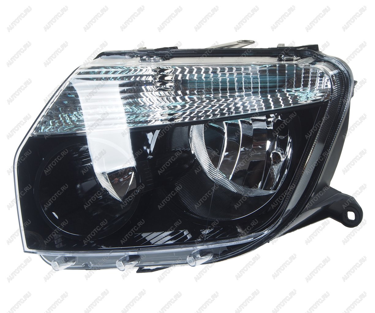 5 899 р. Фара RENAULT Duster (10-) левая (черная) NSP NSP nsp07260609877r  с доставкой в г. Кемерово
