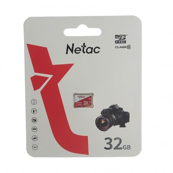 359 р. Карта памяти 32GB MicroSD class 10 NETAC NETAC nt02p500eco-032g-s  с доставкой в г. Кемерово. Увеличить фотографию 1