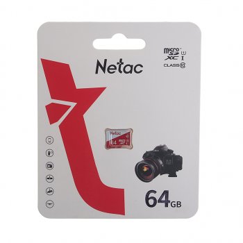 399 р. Карта памяти 64GB MicroSD class 10 NETAC NETAC nt02p500eco-064g-s  с доставкой в г. Кемерово. Увеличить фотографию 1
