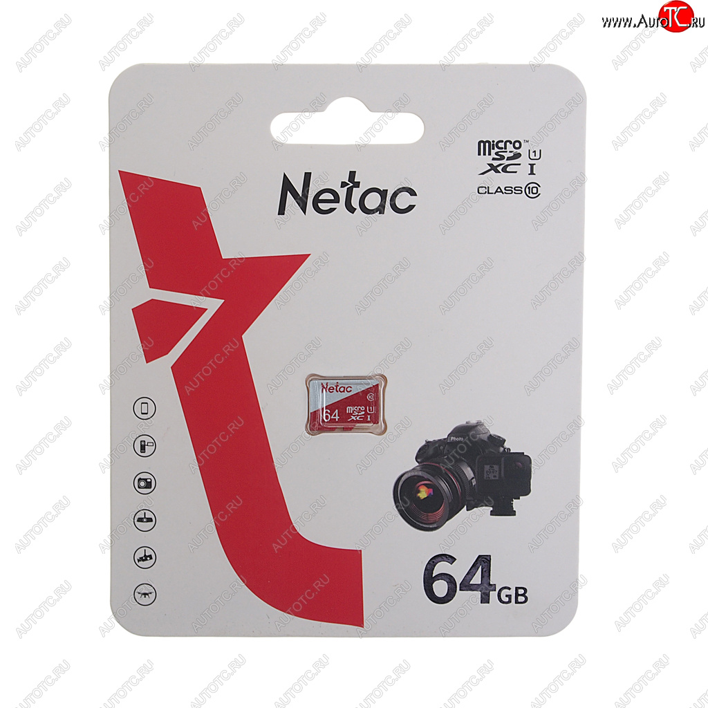 399 р. Карта памяти 64GB MicroSD class 10 NETAC NETAC nt02p500eco-064g-s  с доставкой в г. Кемерово