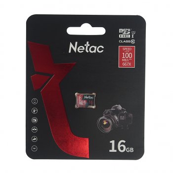 359 р. Карта памяти 16GB MicroSD class 10 NETAC NETAC nt02p500pro-016g-s  с доставкой в г. Кемерово. Увеличить фотографию 1