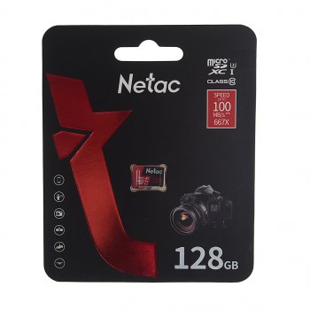 1 059 р. Карта памяти 128GB MicroSD class 10 + SD NETAC NETAC nt02p500pro-128g-s  с доставкой в г. Кемерово. Увеличить фотографию 1