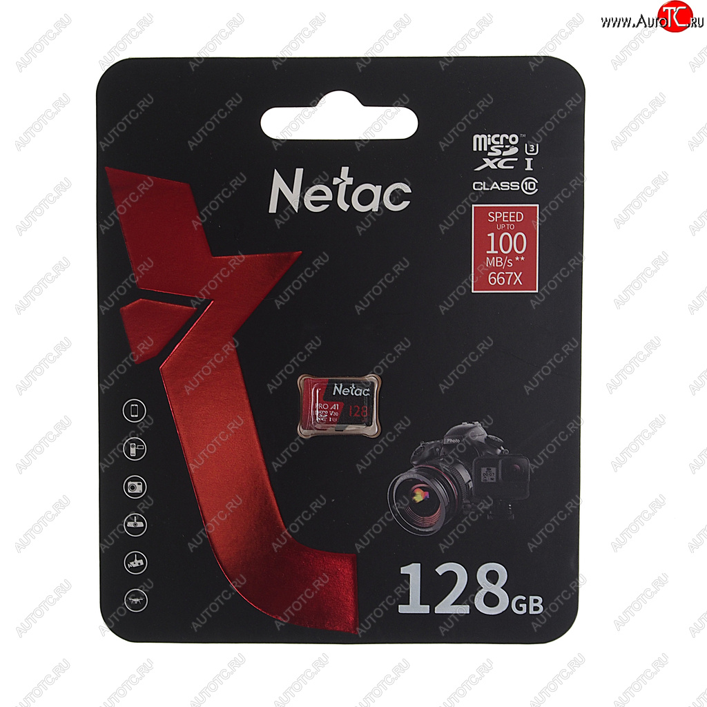 1 059 р. Карта памяти 128GB MicroSD class 10 + SD NETAC NETAC nt02p500pro-128g-s  с доставкой в г. Кемерово