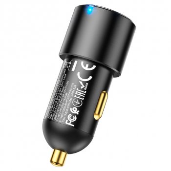 969 р. Устройство зарядное в прикуриватель 1USB + 2 Type C 12V HOCO HOCO nz6 black HOCO nz6 black  с доставкой в г. Кемерово. Увеличить фотографию 5