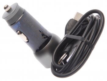 929 р. Устройство зарядное в прикуриватель 1USB 12V кабель USB Type C HOCO HOCO nz8 blue  с доставкой в г. Кемерово. Увеличить фотографию 2