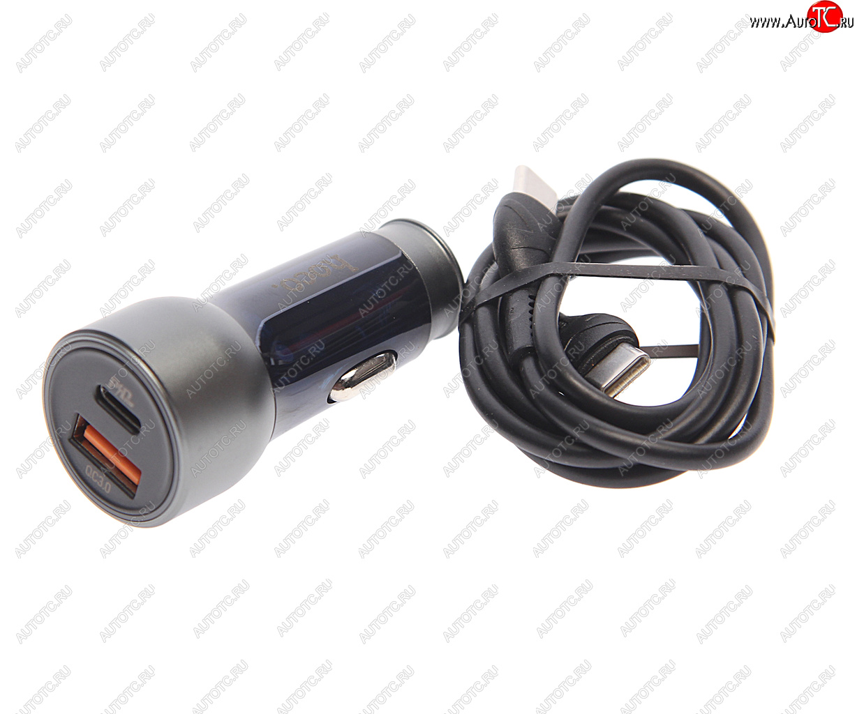 929 р. Устройство зарядное в прикуриватель 1USB 12V кабель USB Type C HOCO HOCO nz8 blue  с доставкой в г. Кемерово
