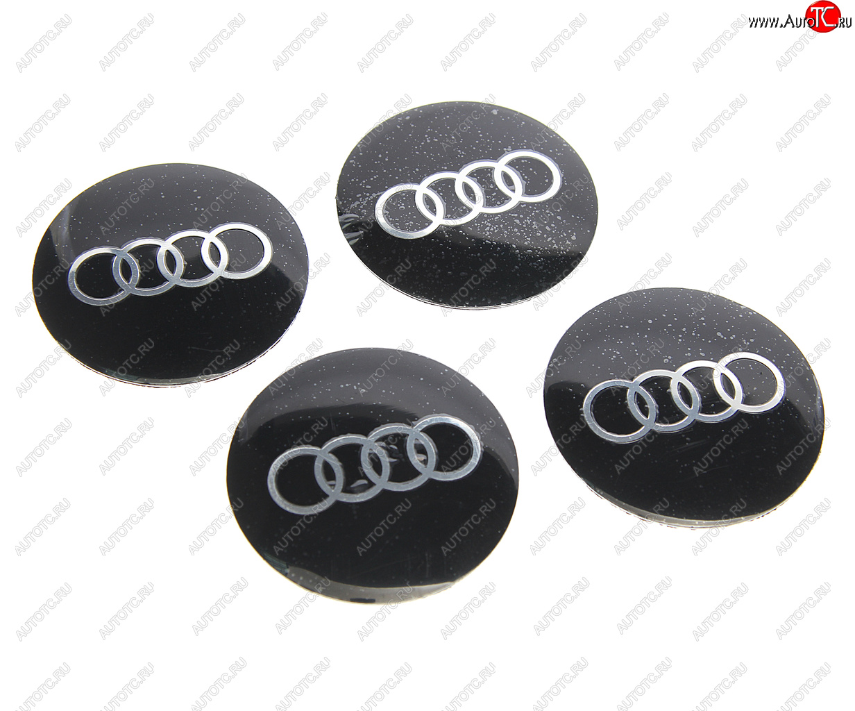 270 р. Эмблема диска колесного AUDI чер. (6см) металл комплект 4шт. MASHINOKOM MASHINOKOM nzd6 009  с доставкой в г. Кемерово