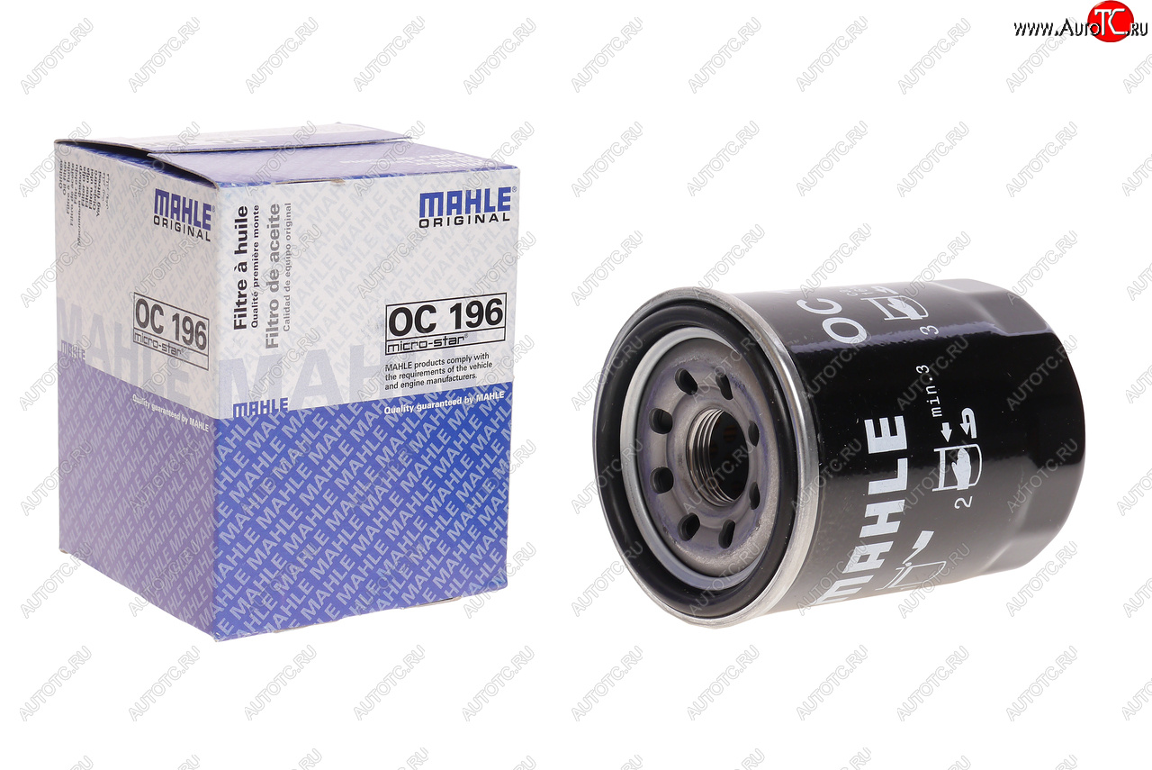 479 р. Фильтр масляный MITSUBISHI Lancer 10 (09-) (1.8) MAHLE MAHLE oc196  с доставкой в г. Кемерово