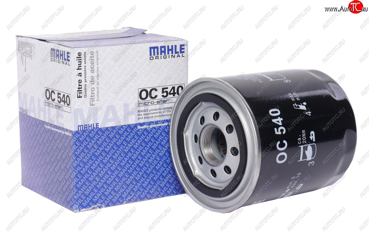 1 699 р. Фильтр масляный HYUNDAI Porter (D4BF),Porter 2 (D4CB),HD35 (D4BB) KIA Bongo (замена на OC540A) MAHLE MAHLE oc540  с доставкой в г. Кемерово