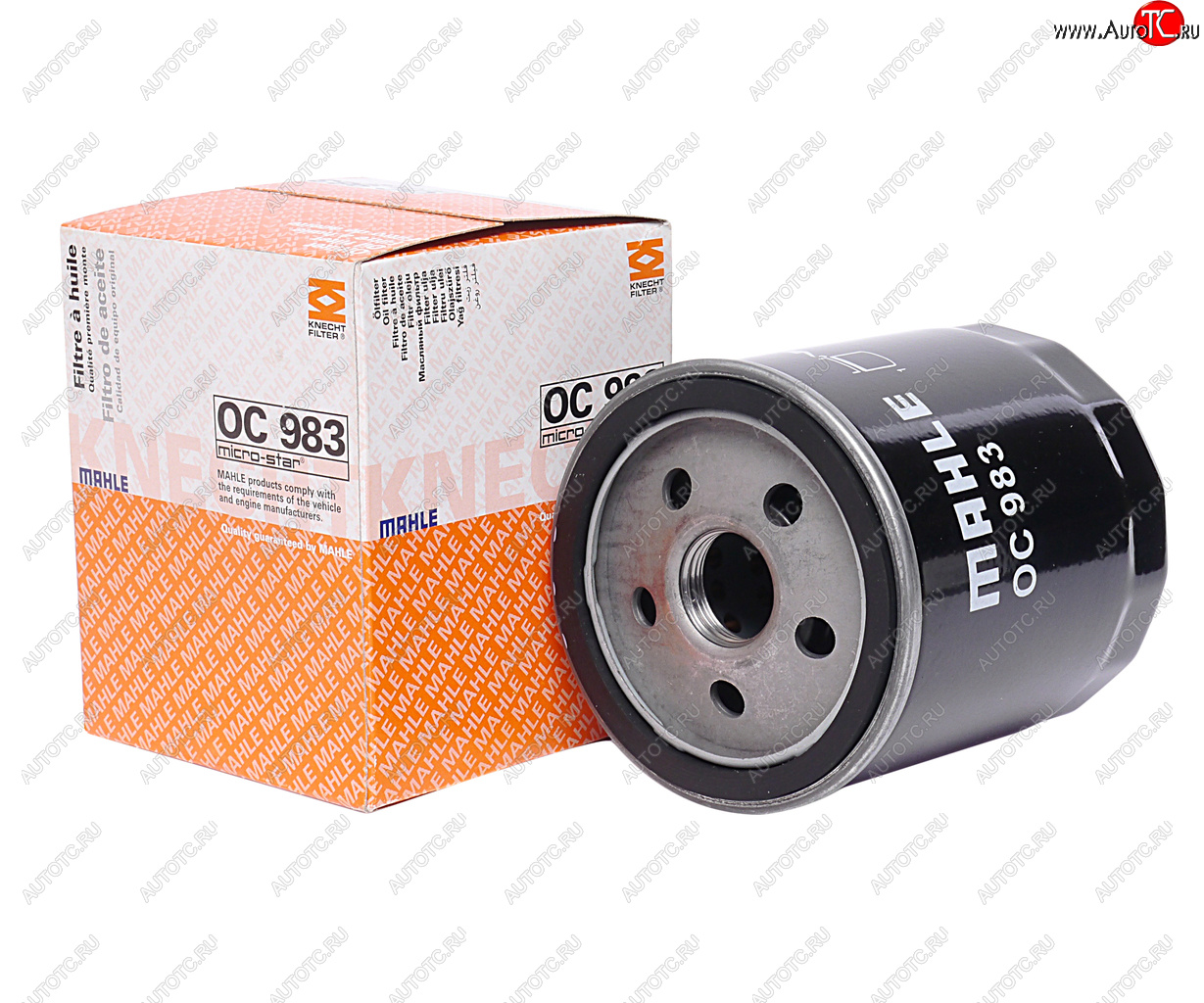 629 р. Фильтр масляный ALFA ROMEO 166 (98-07) (2.0) FIAT Punto (93-03) (1.9 DS1.9 JTD1.11.2-1.6) MAHLE MAHLE oc983  с доставкой в г. Кемерово