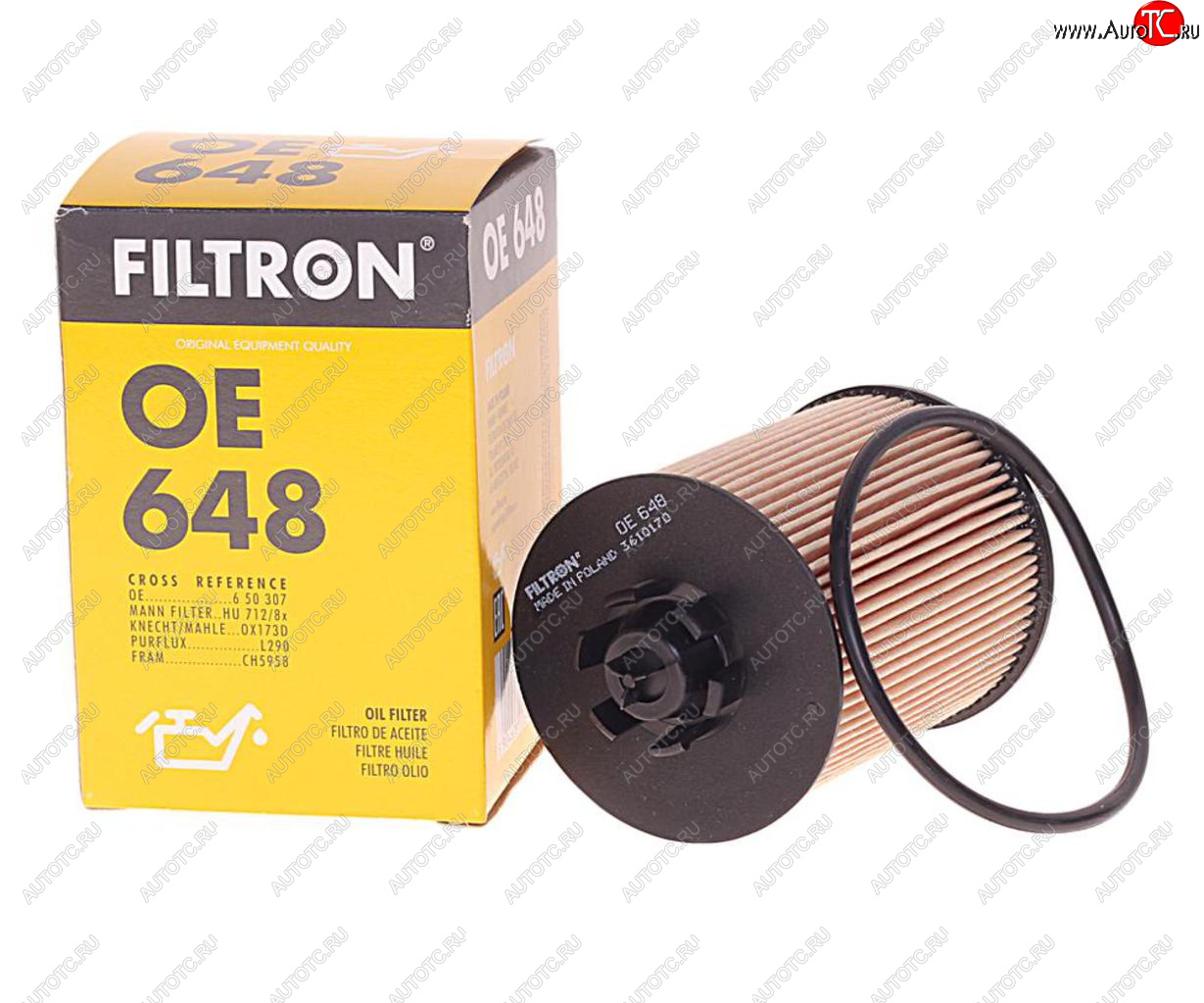 299 р. Фильтр масляный OPEL Agila A (00-08),Astra H (04-),Corsa C (00-06) FILTRON FILTRON oe648  с доставкой в г. Кемерово