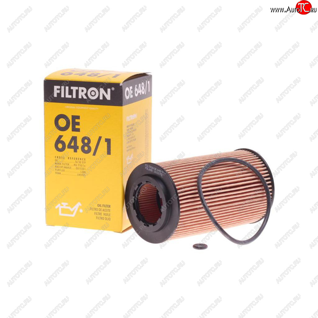 389 р. Фильтр масляный OPEL Astra G (98-05),Vectra B,Zafira A (99-05) FILTRON FILTRON oe6481  с доставкой в г. Кемерово