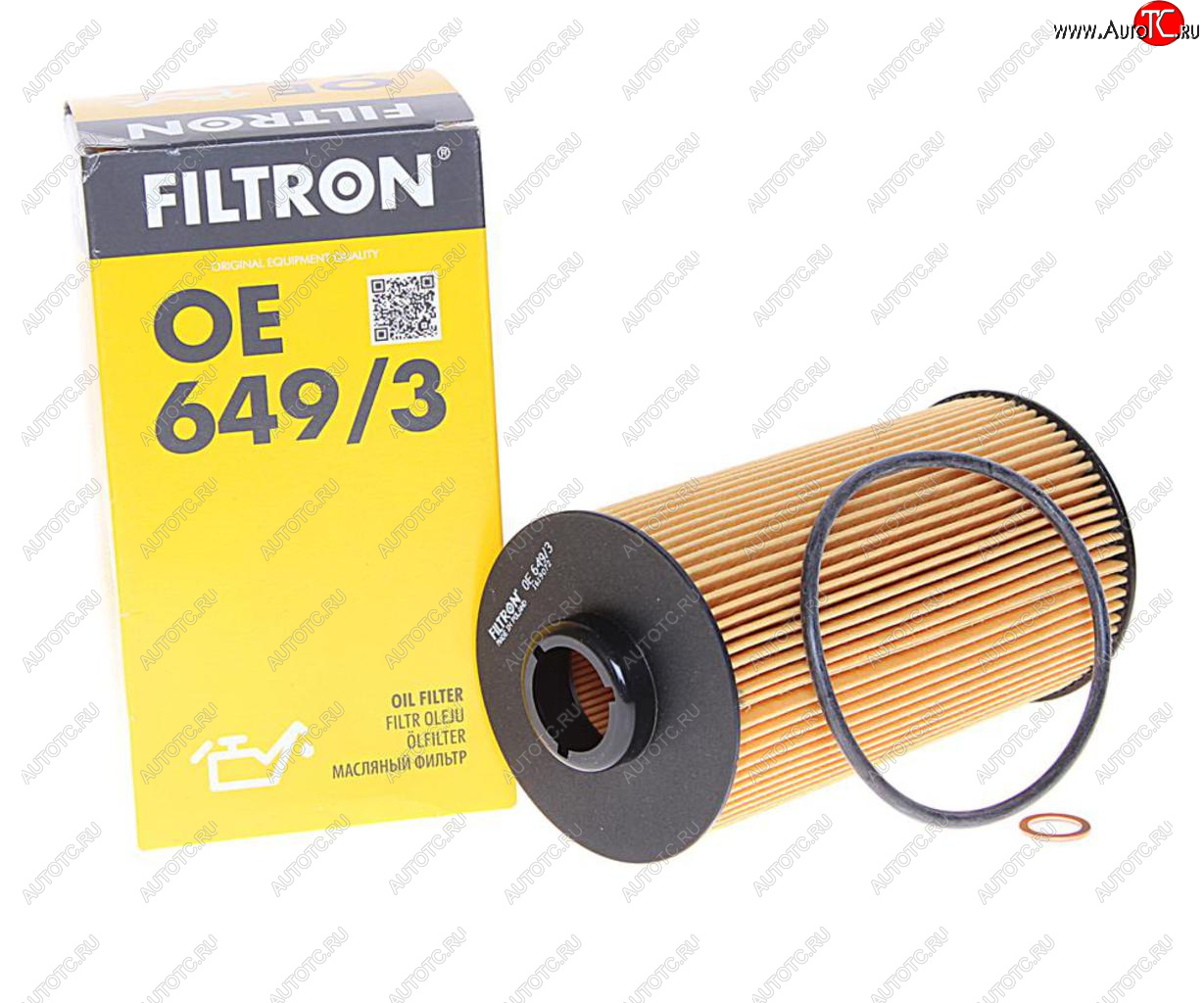 579 р. Фильтр масляный LAND ROVER Range Rover (02-05) (4.4) BMW 5 (E34,E39) (M60M62) FILTRON FILTRON oe6493  с доставкой в г. Кемерово