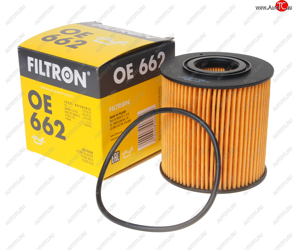 439 р. Фильтр масляный VOLVO S60,S80,XC70 (00-),XC70 2 (07-),V70 2 (00-) FILTRON FILTRON oe662  с доставкой в г. Кемерово