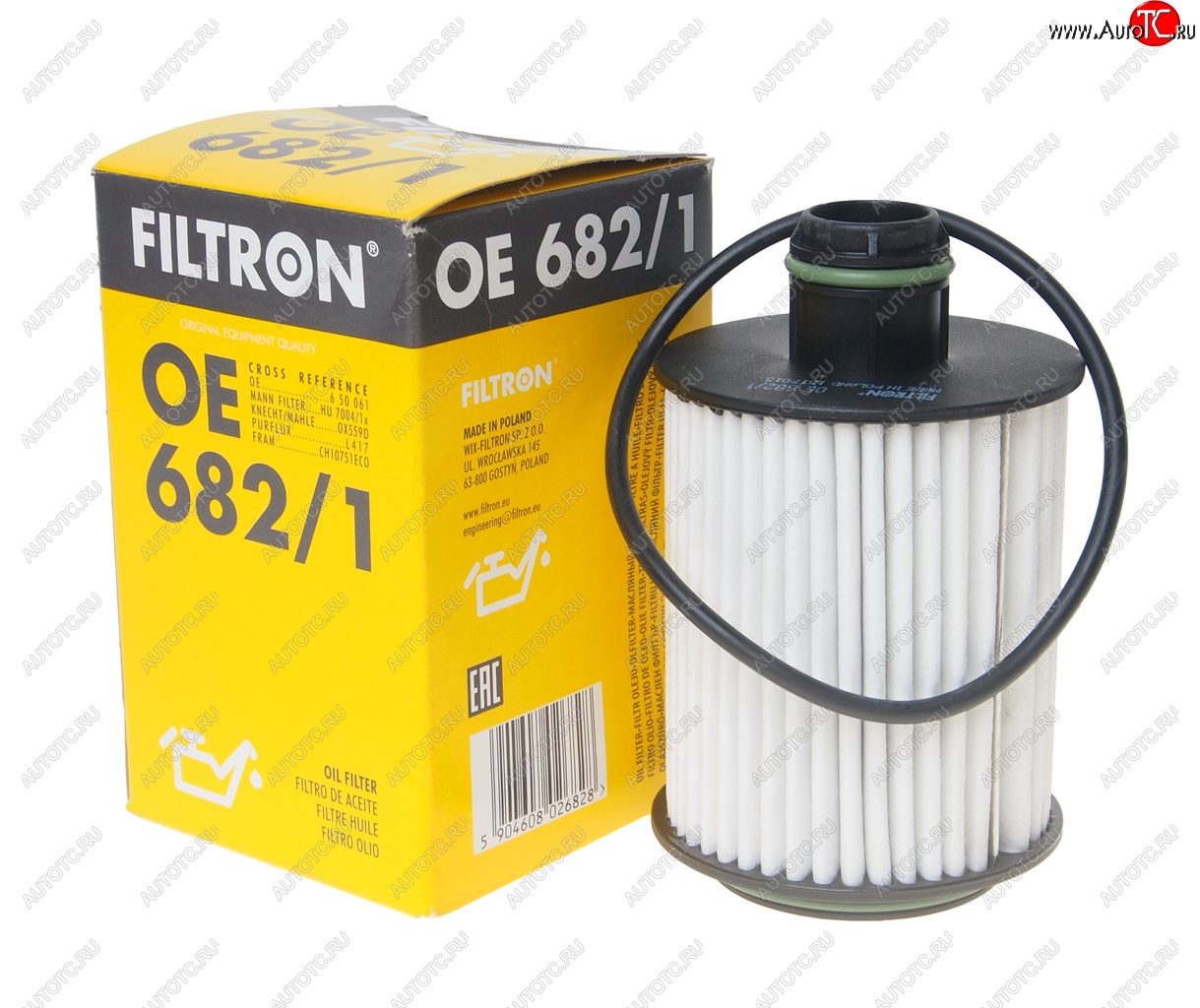 869 р. Фильтр масляный OPEL Astra J (2.0) FILTRON FILTRON oe6821  с доставкой в г. Кемерово