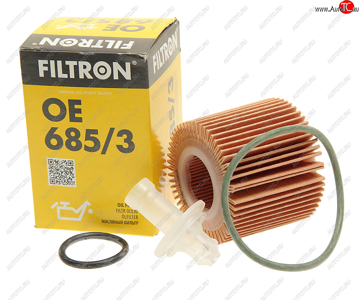 399 р. Фильтр масляный TOYOTA Auris,Corolla,Yaris (1.3) FILTRON FILTRON oe6853  с доставкой в г. Кемерово