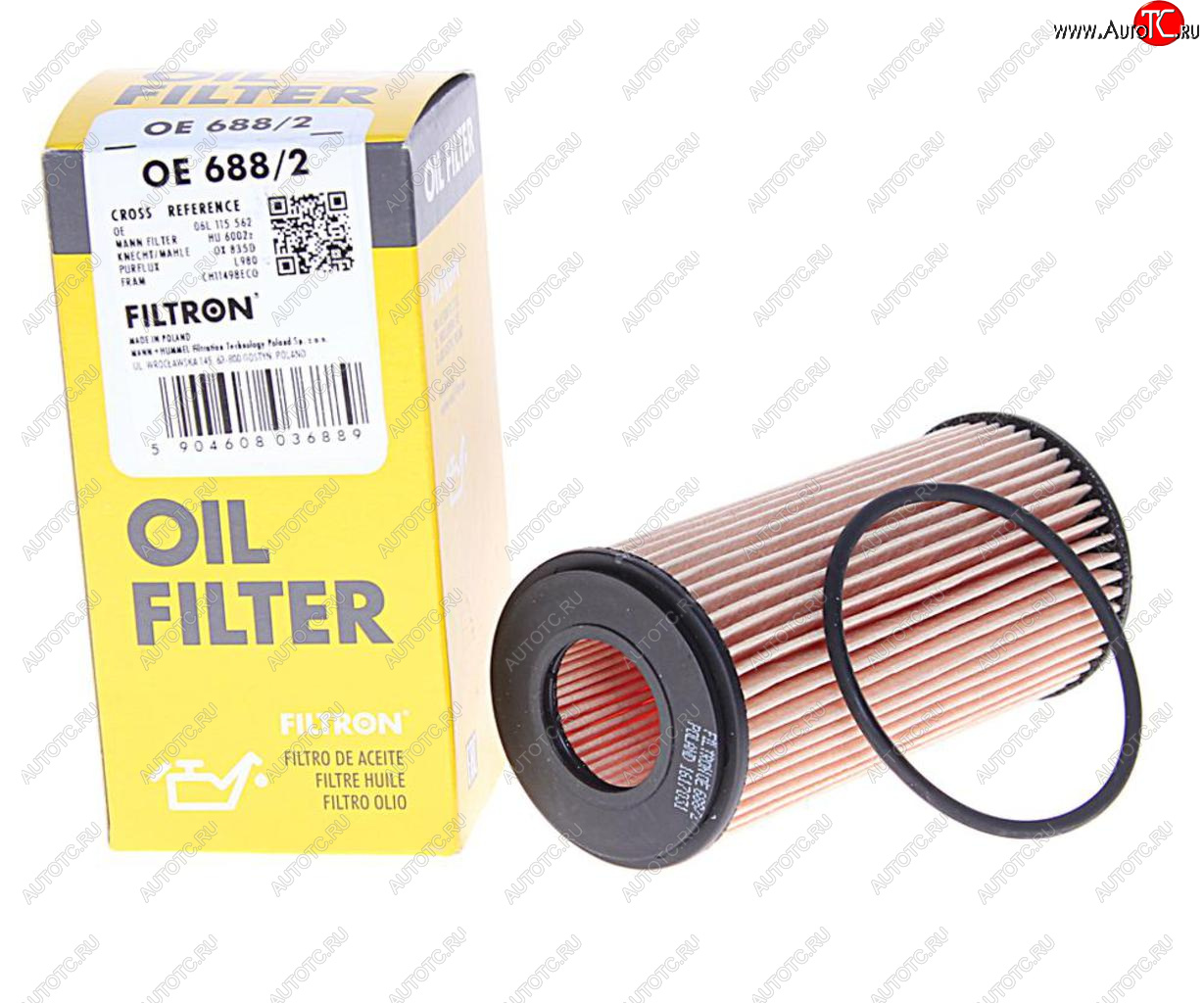 399 р. Фильтр масляный VW Golf (13-) (2.0) AUDI A5,S5 (11-) SKODA Octavia (12-) (1.82.0) FILTRON FILTRON oe6882  с доставкой в г. Кемерово