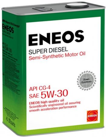 3 179 р. Масло дизельное SUPER DIESEL CG-4 5W30 п/синт.4л ENEOS ENEOS oil1333 ENEOS oil1333  с доставкой в г. Кемерово. Увеличить фотографию 1