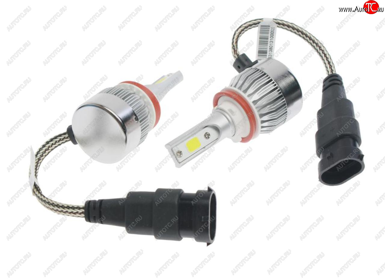 769 р. Лампа светодиодная 12V H11 PGJ19-2 2400LM 2шт. Standart OMEGALIGHT OMEGALIGHT olledh11st-2  с доставкой в г. Кемерово