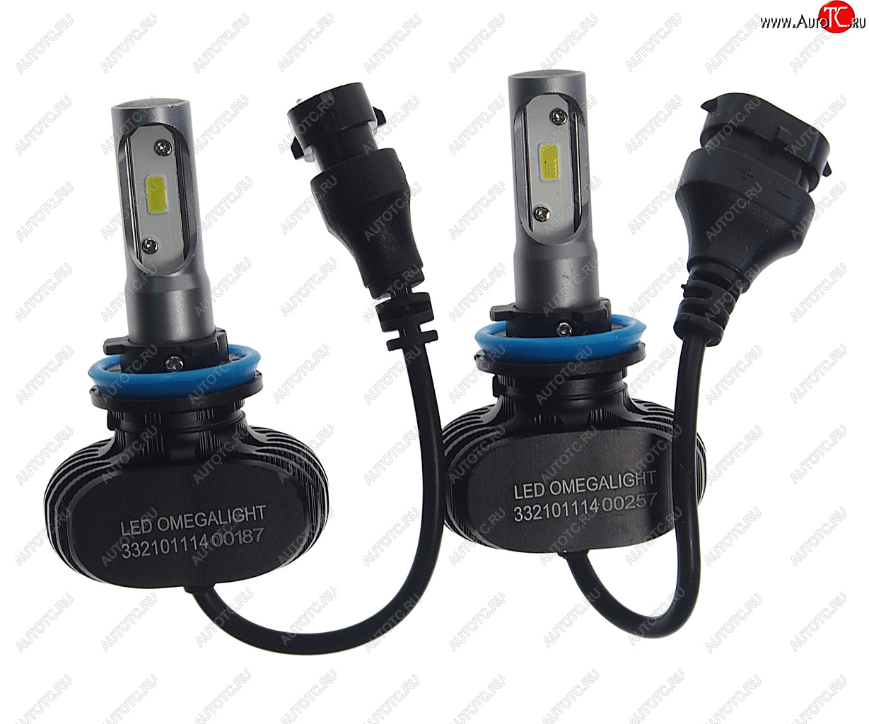 1 359 р. Лампа светодиодная 12V H11 PGJ19-2 2500Lm (2шт.) Ultra OMEGALIGHT OMEGALIGHT olledh11ul-2  с доставкой в г. Кемерово
