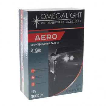 2 199 р. Лампа светодиодная 12V H3 PK22s 3000Lm (2шт.) Aero OMEGALIGHT OMEGALIGHT olledh3aero-2  с доставкой в г. Кемерово. Увеличить фотографию 3