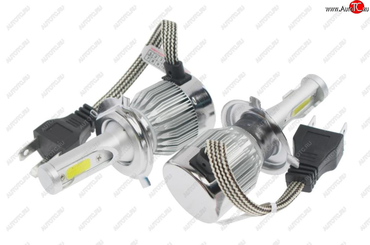 1 149 р. Лампа светодиодная 12V H4 P43t-38 2400LM 2шт. Standart OMEGALIGHT OMEGALIGHT olledh4st-2  с доставкой в г. Кемерово