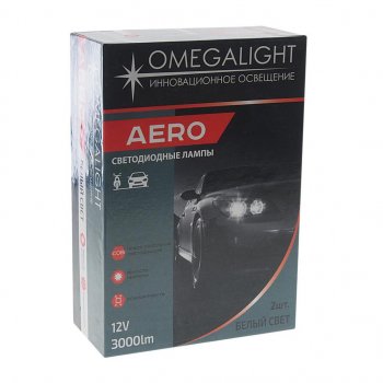 1 869 р. Лампа светодиодная 12V H7 PX26d 3000Lm (2шт.) Aero OMEGALIGHT OMEGALIGHT olledh7aero-2  с доставкой в г. Кемерово. Увеличить фотографию 3