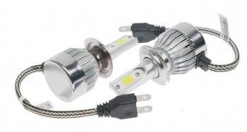 869 р. Лампа светодиодная 12V H7 PX26d 2400LM 2шт. Standart OMEGALIGHT OMEGALIGHT olledh7st-2  с доставкой в г. Кемерово. Увеличить фотографию 1