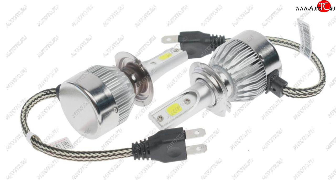869 р. Лампа светодиодная 12V H7 PX26d 2400LM 2шт. Standart OMEGALIGHT OMEGALIGHT olledh7st-2  с доставкой в г. Кемерово