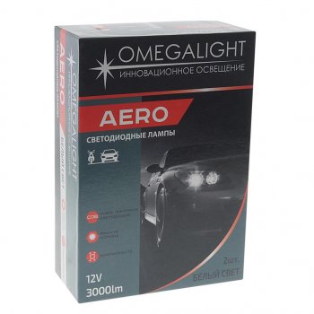 1 879 р. Лампа светодиодная 12V HB3 P20d 3000Lm (2шт.) Aero OMEGALIGHT OMEGALIGHT olledhb3aero-2  с доставкой в г. Кемерово. Увеличить фотографию 3