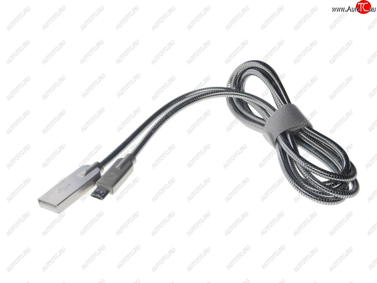 419 р. Кабель micro USB 1.2м серебристый металлическая оплётка PARTNER PARTNER olm-038650  с доставкой в г. Кемерово