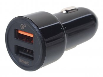 849 р. Устройство зарядное в прикуриватель 2USB 12V 5.4A Quick Charge 3.0 OLMIO OLMIO olm-038718  с доставкой в г. Кемерово. Увеличить фотографию 1