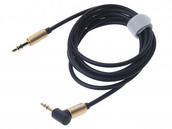 288 р. Кабель jack 3.5 1.5м черно-золотой OLMIO OLMIO olm-038766  с доставкой в г. Кемерово. Увеличить фотографию 1