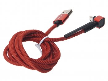 257 р. Кабель micro-USB 1.2м красный OLMIO OLMIO olm-039504  с доставкой в г. Кемерово. Увеличить фотографию 2