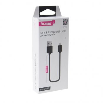 254 р. Кабель micro-USB 3м черный OLMIO OLMIO olm-039519  с доставкой в г. Кемерово. Увеличить фотографию 2