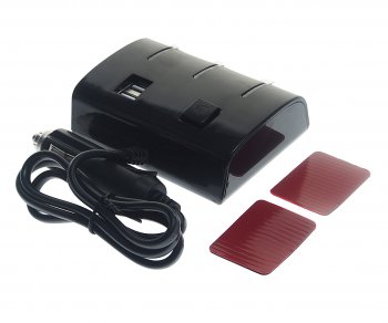 529 р. Разветвитель прикуривателя 3-х гнездовой 12-24V 1USB 3.1А с удлинителем 0.8м черный OLESSON OLESSON ols-1506b  с доставкой в г. Кемерово. Увеличить фотографию 2