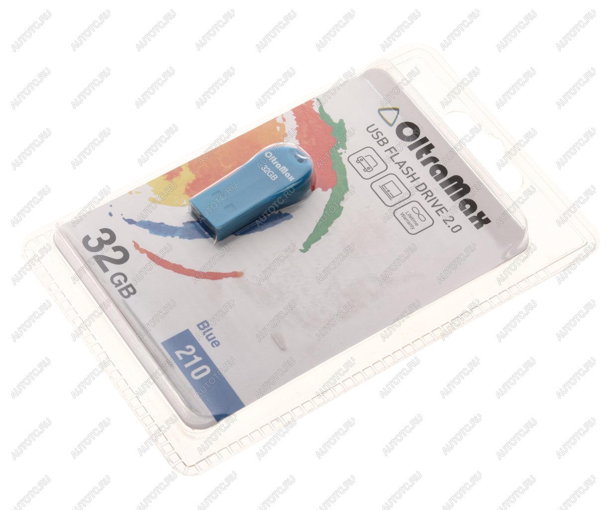 419 р. Карта памяти USB 32GB OLTRAMAX OLTRAMAX om-32gb-210-blue  с доставкой в г. Кемерово