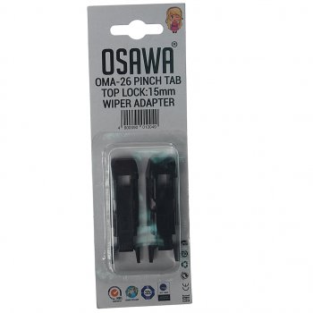 174 р. Адаптер щетки стеклоочистителя PINCH TAB, TOP LOCK 15мм комплект (2шт.) OSAWA OSAWA oma-26  с доставкой в г. Кемерово. Увеличить фотографию 1