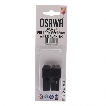 145 р. Адаптер щетки стеклоочистителя PIN LOCK 6Х15мм комплект (2шт.) OSAWA OSAWA oma-27  с доставкой в г. Кемерово. Увеличить фотографию 1