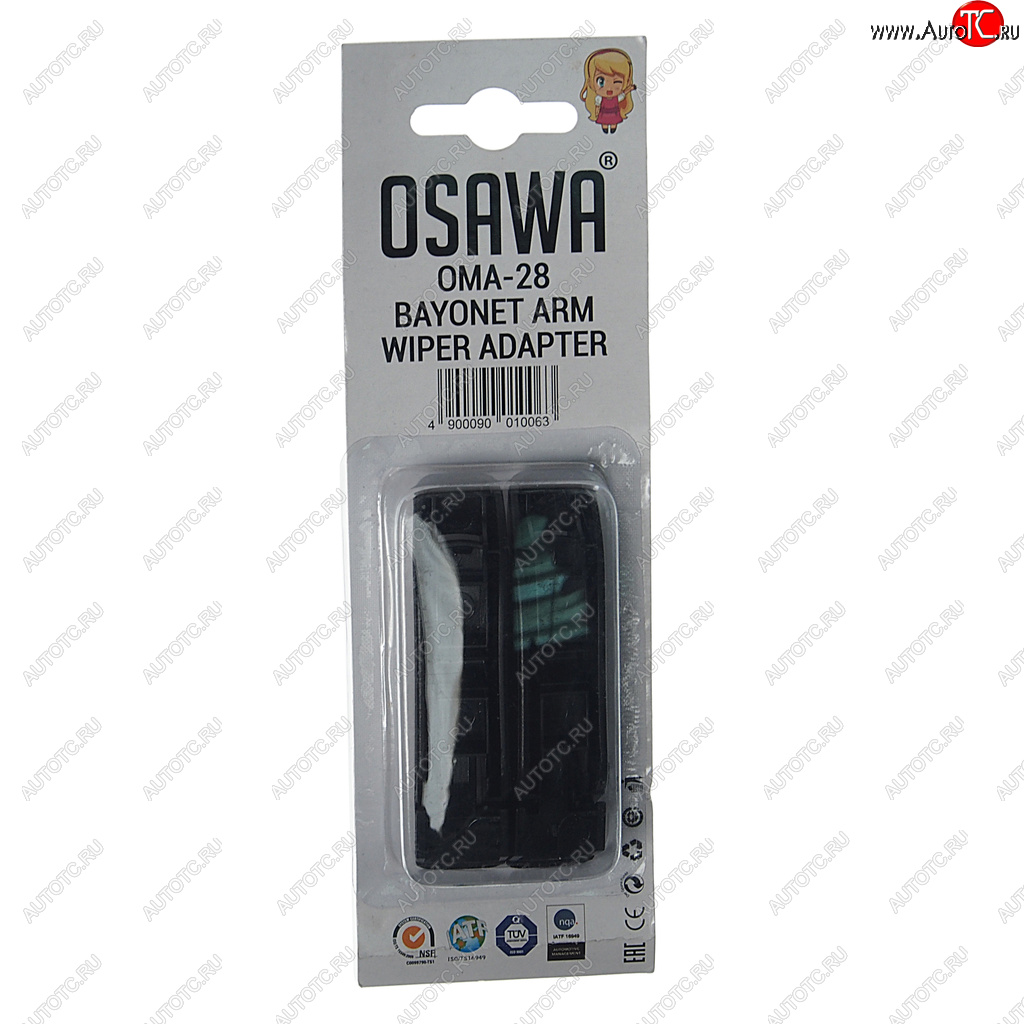 174 р. Адаптер щетки стеклоочистителя BAYONET комплект (2шт.) OSAWA OSAWA oma-28  с доставкой в г. Кемерово